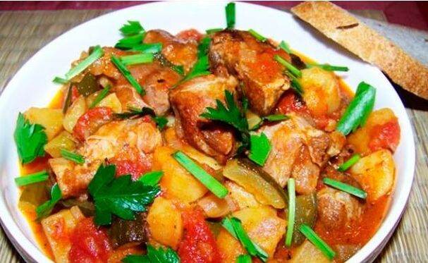 សាច់ជាមួយបន្លែ